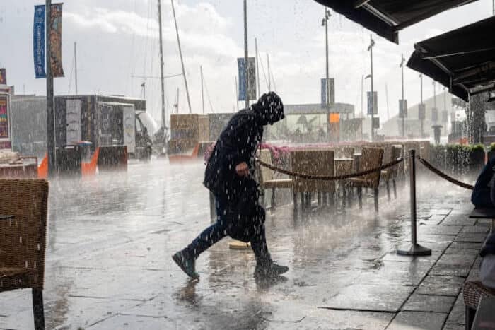 Running in the rain: por via das dúvidas, how to say just in case in Portuguese