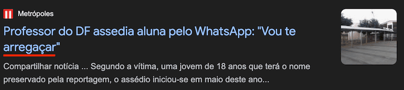 News example with the verb arregaçar in Portuguese