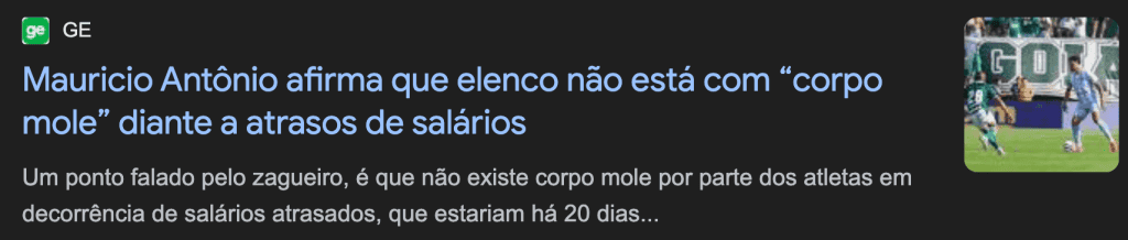 manchete de notícia com a expressão fazer corpo mole