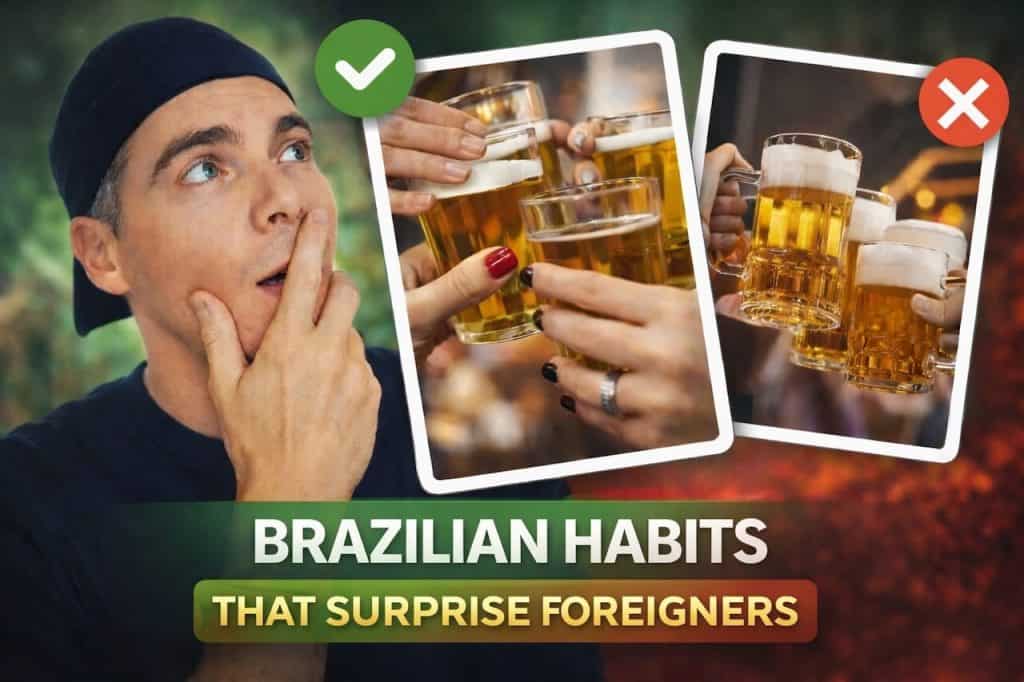 Brazilian habits that surprise foreigners, showing everyday customs and cultural differences in Brazil