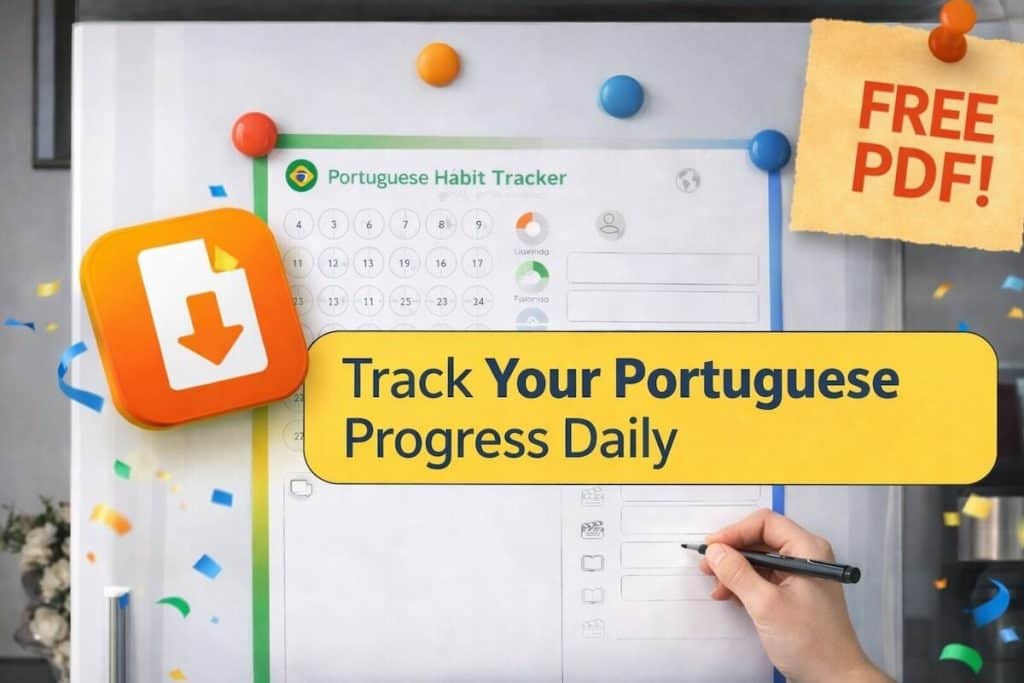 thumbnail - portuguese habit tracker to keep practicing the language everyday