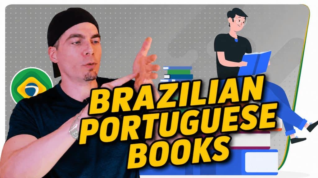 Philipe Brazuca recommending books in Brazilian Portuguese to learn the language — beginner, intermediate, and advanced reading list