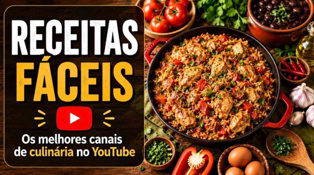 Receitas deliciosas servidas em uma frigideira com ingredientes frescos e os melhores canais de culinaria